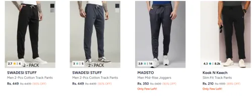 Image of Men Track Pant Starting @ ₹449