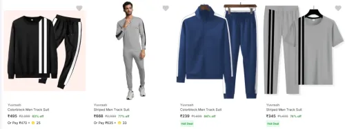 Image of Men Track Suit Starting @239