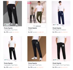 Men Trackpants Starting @ ₹167