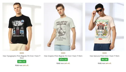 Image of Men Tshirt Starting @ ₹102