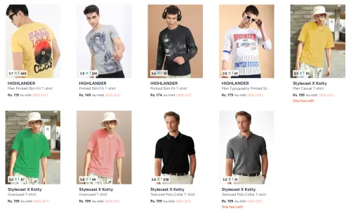 Image of Men Tshirt Starting @ ₹119