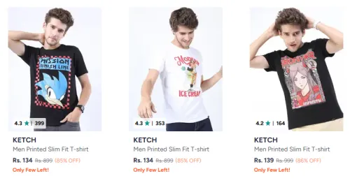Image of Men Tshirt Starting @ ₹134