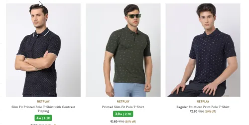Image of Men Tshirt Starting @ ₹160