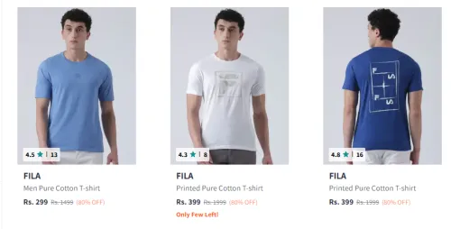 Image of Men Tshirt Starting @ ₹299