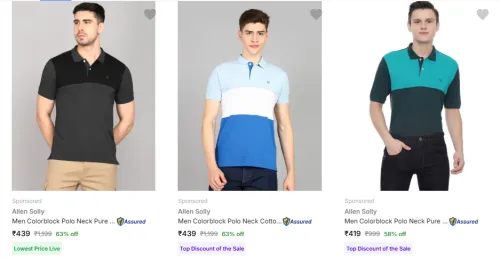 Image of Men Tshirt Starting @ ₹439