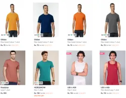Men Tshirt Starting @ ₹75