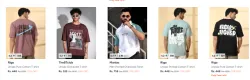 Men Tshirt Starting Minimum 70% Discount