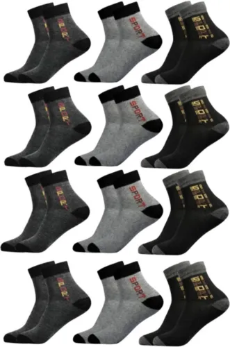 Image of Men & Women Embellished, Solid Ankle Length (Pack of 12)