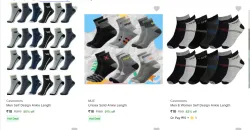 Mens And Womens Socks @ Start ₹16
