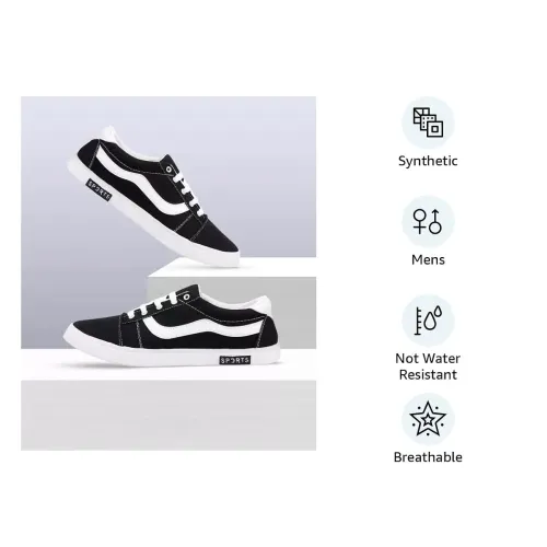 Image of Men’s Casual Fashion Shoes for Work, Travel (PRA-1019-8) Black