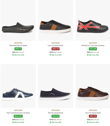 Image of Men's Casual Shoes @ Flat 70% Discount