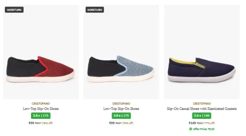 Image of Men's Casual Shoes Starting at ₹99