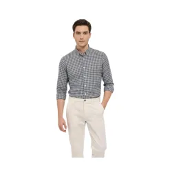 Mens Casual N Formal Single Pocket Check Shirt