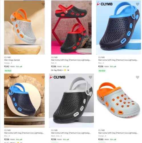 Image of Men's Clogs sandel Starting at ₹242