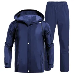 Mens Fashiera Waterproof Reversible Raincoat