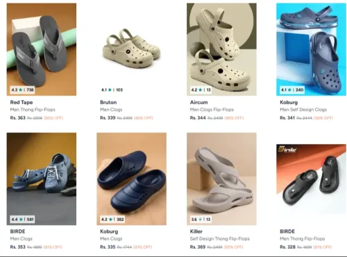 Image of Men's flip flops up to 86% Discount