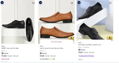 Image of Men’s Formal Shoes at minimum 75% Discount