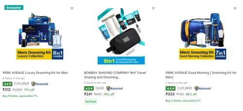Image of Men's Grooming Combo Kit upto 74% Discount