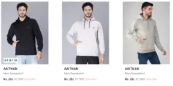 Mens Hooded Sweatshirt @ Starting ₹281