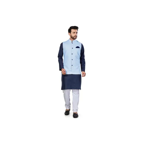Image of Men’s Kurta Pajama Set with Jacket