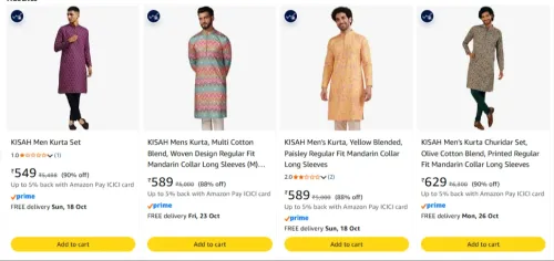 Image of Men's Kurta set upto 90% discount 