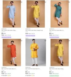 Mens Kurtas @ Flat 73% Discount | Start ₹263