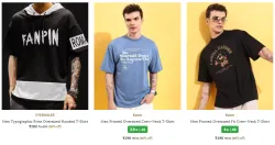 Mens Oversized T-shirts @ Start ₹182