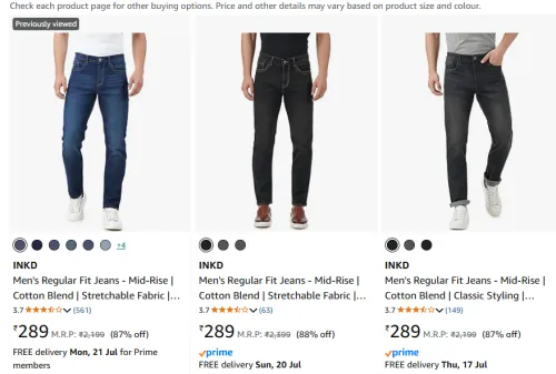 Image of Men's Premium Jeans From ₹289