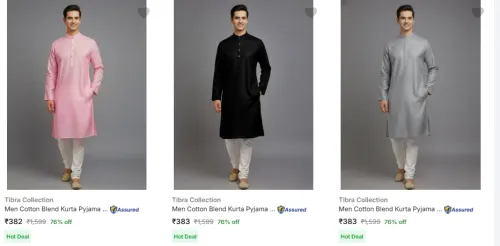 Image of Men's Premium Kurtas Pyjama From ₹382