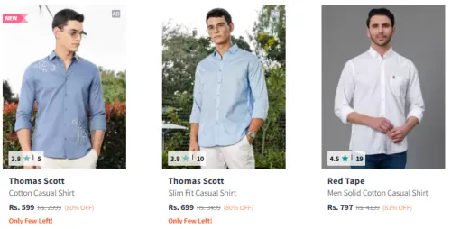 Image of Men's Premium Shirts @ Minimum 80% Discount