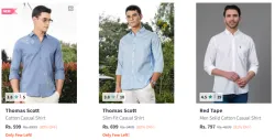 Mens Premium Shirts @ Minimum 80% Discount