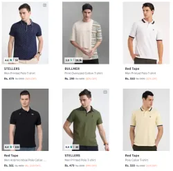 Mens premium T-shirts @ Minimum 80% Discount