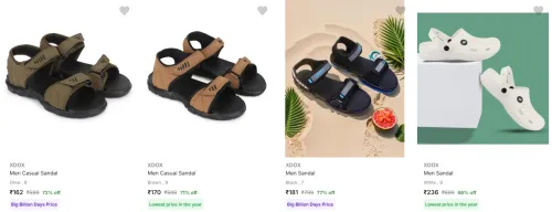 Image of Men’s Sandals & Floaters starting at ₹162