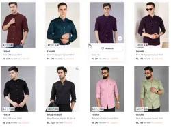 Fubar Slim Mens Casual Shirt At Starting @ ₹249