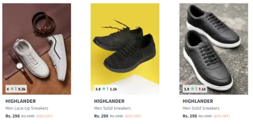 Image of Men's Shoes upto 85% Discount