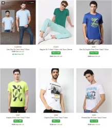 Mens T-shirts Starting @ ₹100
