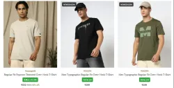 Mens T-shirts starting at ₹ 152