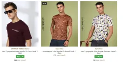 Mens T-shirts Starting at ₹60