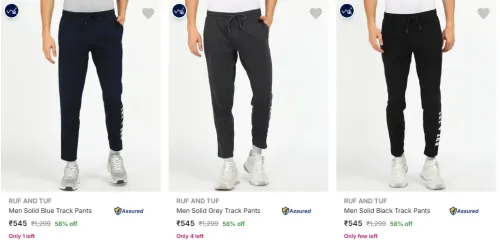 Image of RUF AND TUF Men's Track Pants at minimum 58% Discount