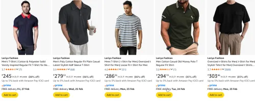 Image of Mens tshirt upto 88% discount 