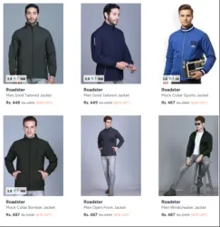 Mens Winter jackets at minimum 80% Discount