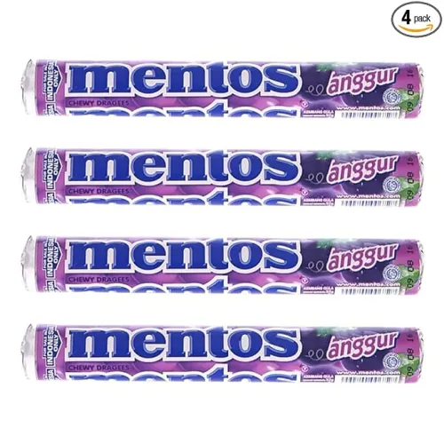Image of Mentos Grape Roll, 4 X 29 Gm