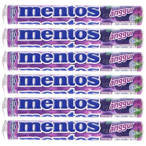 Image of Mentos Grape Roll, 6 X 29 Gram
