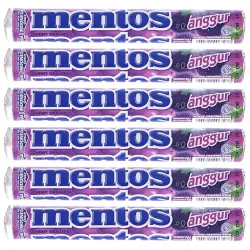 Mentos Grape Roll, 6 X 29 Gram