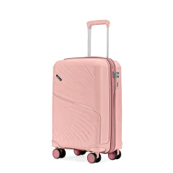 Meridian 20-Inch Polypropylene Cabin Trolley 8-Wheel Suitcase