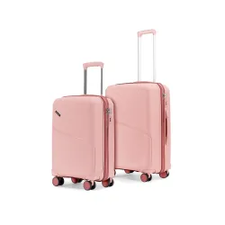 Meridian Set of 2 Trolley Bags Cabin + Medium Polypropylene Hard Suitcase