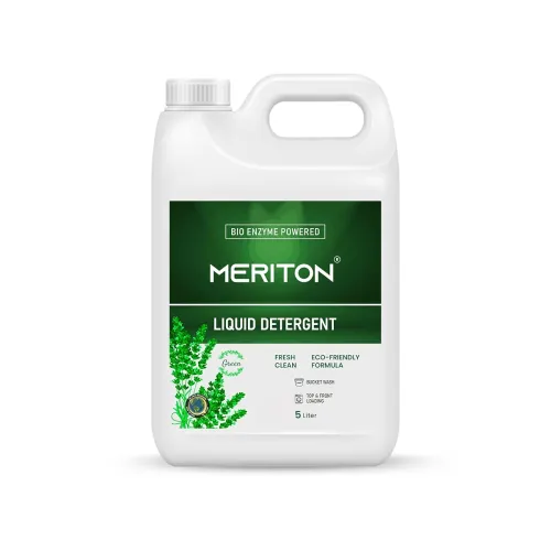 Image of Meriton 5L-Bio Enzyme Powered Liquid Detergent For All Types Fabric | Deep Stain Removal, Fresh & Clean | Refreshing Sce