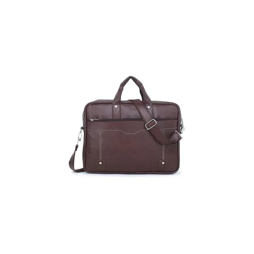 Image of Messenger Bag - Laptop Bag for Men, PU Leather Expandable Office Bag for Men | Supports Laptop Upto 15.6 inches (Brown)
