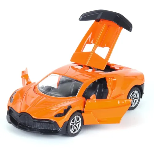 Image of Metal die cast 1:37 Bugatti - Orange