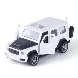 Metal Die-Cast SUV Toy Car | 1:37 Scale | Collectible Model | Durable Metal Body | Miniature Toy Vehicle | Luxury SUV Design | White